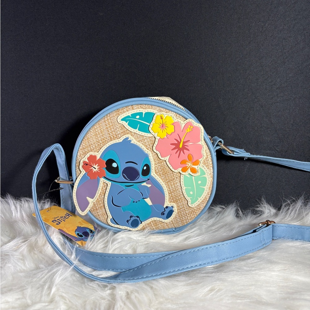 Disney stitch bioworlf round crossbody bag